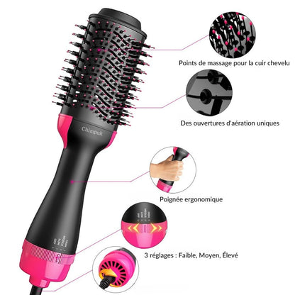 AirGlam ™ - Sèche cheveux Brosse - L'Écho du Marché