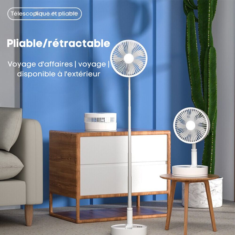 FoldAir - Ventilateur portable rétractable sans fil - L'Écho du Marché